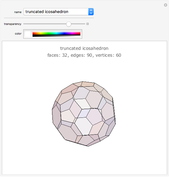 Archimedean Solids Wolfram Demonstrations Project