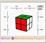 "Color Cube 2x2x2 Puzzle" from The Wolfram Demonstrations Project