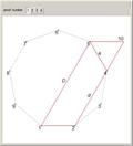 Four Visual Proofs of a Theorem about a Regular Nonagon