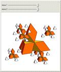 Fractal Tetrahedra (Mitsubishi Logo in 3D)