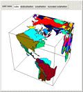 Projection of Earth on Polyhedra