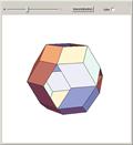 Transforming a Subdivided Cube to a Rhombic Triacontahedron