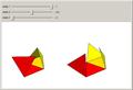 Two Ways to Fold a Net into a Triangular Dipyramid