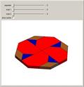3D Twist-Hinged Dissection of One Regular Octagon into Four