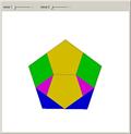 3D Twist-Hinged Dissection of One Regular Pentagon to Four
