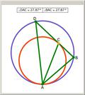 Angle Bisector for an Angle Subtended by a Tangent Line