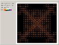 Circular View of the Means of Two-Color Totalistic 2D Cellular Automata