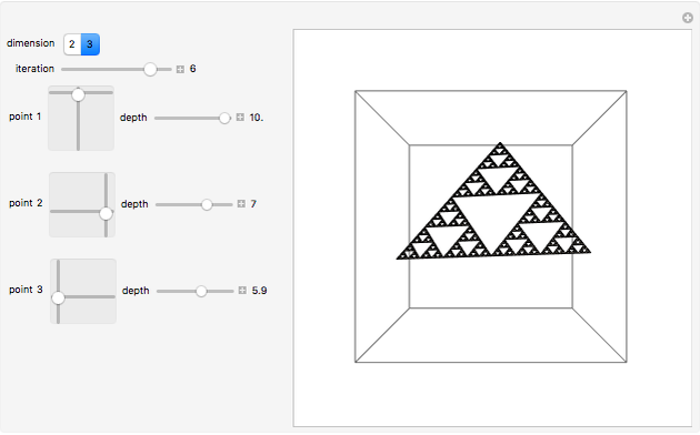 Construction Of Sierpinski Triangle In Two Or Three Dimensions