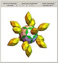 Constructions around a Rhombic Enneacontahedron