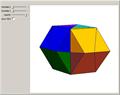 Dissecting a Rhombic Dodecahedron of the Second Kind to Half a Cube