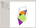 Dissection of a Cube to a Quarter of  a Rhombic Dodecahedron of the Second Kind