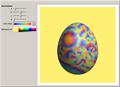 Egg Colored Using the Riemann Zeta Function