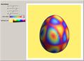 Egg Colored with Sinusoids