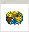 Filling a Regular Icosahedron with Infinitely Many Golden Octahedra