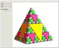 Filling a Tetrahedron with Infinitely Many Octahedra