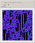 Four-Color Outer Median Cellular Automata in 1D