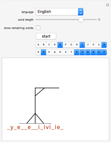 Hangman Word Game for a Computer Player - Wolfram Demonstrations Project
