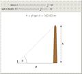 Height of Object from Angle of Elevation Using Tangent