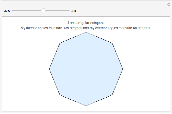 I Am A Regular Polygon Wolfram Demonstrations Project
