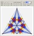 Iterated Subdivision of a Triangle