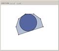 Largest Disk in a Convex Polygon