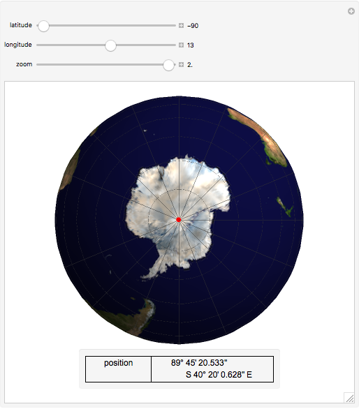 Locate a Point on the Earth's Surface - Wolfram Demonstrations Project