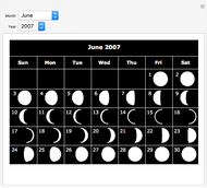 Lunar Calendar Maker Wolfram Demonstrations Project