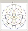 Mandala Ornament with Cardioid, Circles and Clover