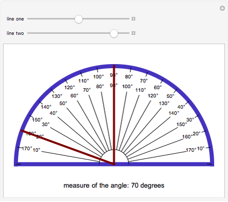 Measuring Angles with a Protractor - Wolfram Demonstrations Project