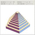 Pyramid Built from Decreasing Polygonal Slabs
