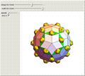 Rhombic Enneacontahedron with 30 Icosahedra
