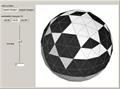 Semitotalistic Triangular Cellular Automata on a Geodesic Sphere