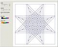 Simulated Moiré Patterns Using a Voronoi Mesh