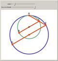 Tangent Circles and Parallel Diameters