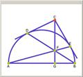 Tangent Points on a Semicircle