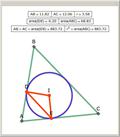 The Area of a Triangle inside the Incircle