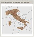 Voronoi Diagrams for European Cities