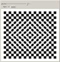 Warped Squares Optical Illusion